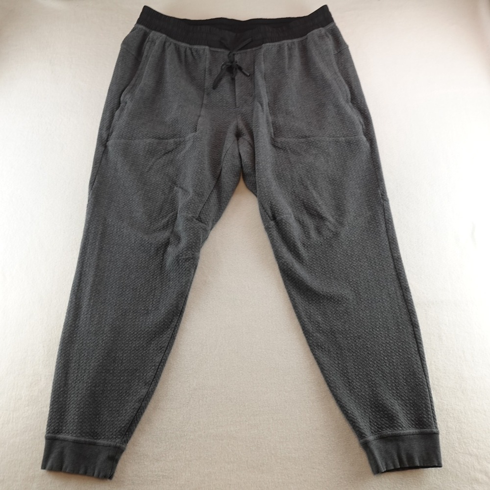 Lululemon Joggers Mens XXL Gray Textured At Ease Pant Jogger M5642S